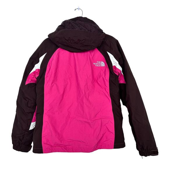The North Face Hyvent 3 in 1 Pink Brown Jacket Sz M - Picture 7 of 9